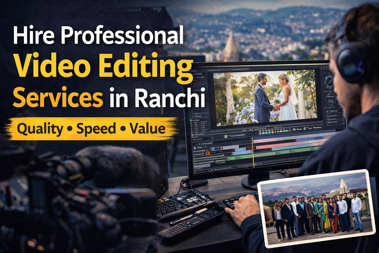 Hire professional video editing services in Ranchi